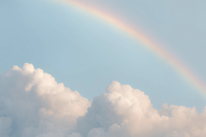 rainbow and clouds